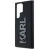 Eredeti Pouch KARL LAGERFELD kemény tok 3D gumi csillogó logó KLHCS24S3DMBKCK Samsung Galaxy S24 Ultra fekete tok - 3. kép