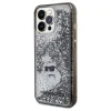 Original Pouch KARL LAGERFELD keménytok Liquid Glitter Choupette KLHCP13XLKCNSK for Iphone 13 Pro Max Átlátszó tok - 0. kép