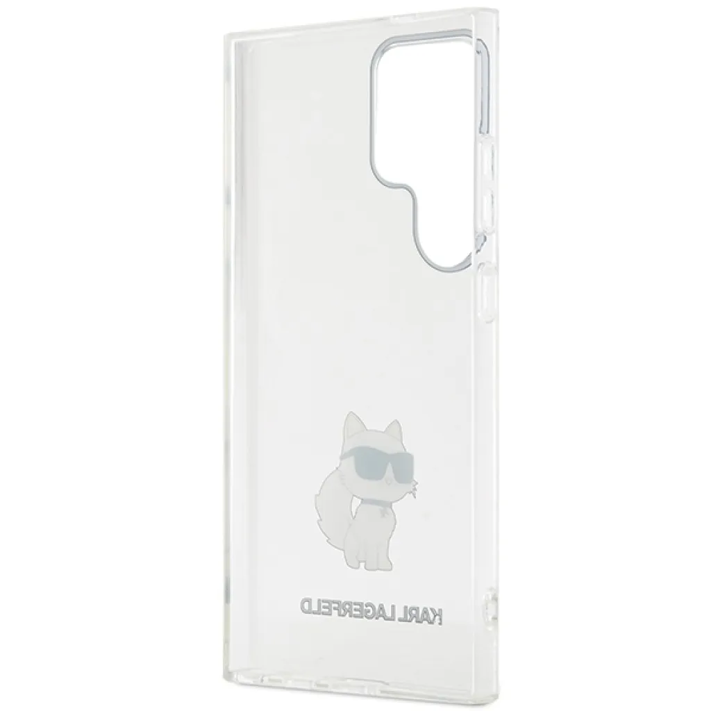 Original Pouch KARL LAGERFELD hardcase IML Choupette KLHCS24LHNCHTCT Samsung Galaxy S24 Ultra tok átlátszó - 7