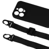 Strap Szilikon Tok iPhone 13-hoz design 2 fekete - 3. kép