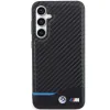 Original Case BMW Leather Carbon BMHCS23FE22NBCK Samsung Galaxy S23 FE fekete tok - 1. kép