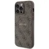 Original Case GUESS Hardcase 4G Collection Leather Metal Logo MagSafe GUHMP13LG4GFRW tok iPhone 13 Pro barna - 0. kép