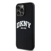 Eredeti DKNY keménytok folyékony szilikon fehér nyomtatott logó MagSafe DKHMP13XSNYACH iPhone 13 Pro Max fekete tok - 0. kép