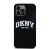 Eredeti DKNY keménytok folyékony szilikon fehér nyomtatott logó MagSafe DKHMP13XSNYACH iPhone 13 Pro Max fekete tok - 1. kép