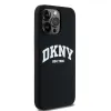 Eredeti DKNY keménytok folyékony szilikon fehér nyomtatott logó MagSafe DKHMP13XSNYACH iPhone 13 Pro Max fekete tok - 2. kép