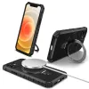 Tel Protect Armor Magsafe Metal Ring iPhone 12 tok fekete - 0. kép