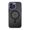 Tel Protect Mágneses Karbon Tok iPhone 13 Pro Black-purple tok - 0. kép