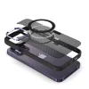 Tel Protect Mágneses Karbon Tok iPhone 13 Pro Black-purple tok - 4. kép