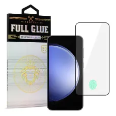 Tvrdené sklo HARD Full Glue 5D pre SAMSUNG GALAXY S23 ČIERNE (s odomykaním odtlačkom prsta) ochranná fólia Tvrdené sklo HARD Full Glue 5D pre SAMSUNG GALAXY S23 ČIERNE (s odomykaním odtlačkom prsta) ochranná fólia