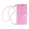 Liavec Glitter Magsafe fliptok Samsung Galaxy S22 Ultra pink tok - 2. kép