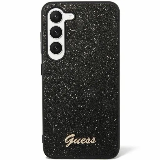 Original Guess kemény tok - Glitter Script GUHCS24LHGGSHK Samsung Galaxy S24 Ultra fekete tok Original Guess kemény tok - Glitter Script GUHCS24LHGGSHK Samsung Galaxy S24 Ultra fekete tok