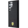 Original FERRARI keménytok Carbon Stitched Bottom FEHCS24LN3PUK Samsung Galaxy S24 Ultra Black tok - 0. kép