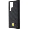 Original FERRARI keménytok Carbon Stitched Bottom FEHCS24LN3PUK Samsung Galaxy S24 Ultra Black tok - 4. kép