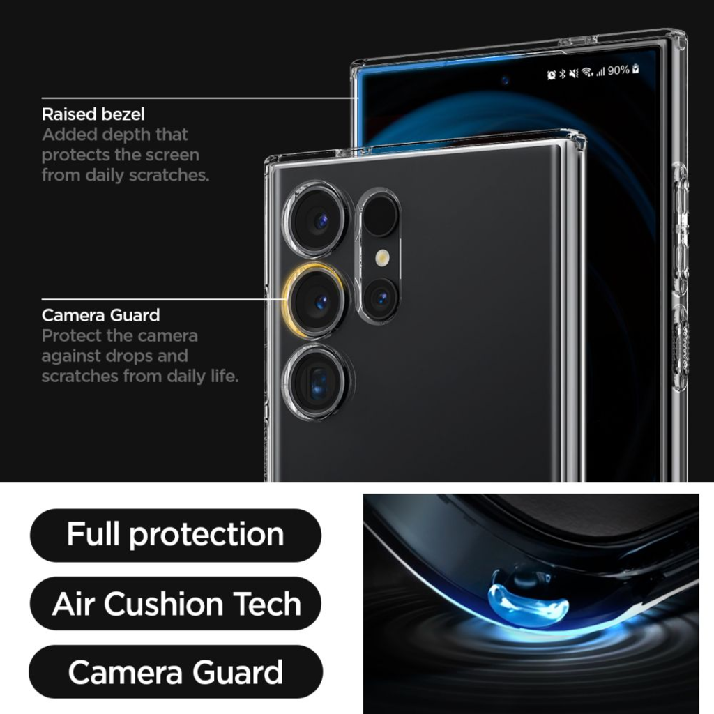 SPIGEN Liquid Crystal ACS07283 tok Samsung Galaxy S24 Ultra - Kristálytiszta - 12