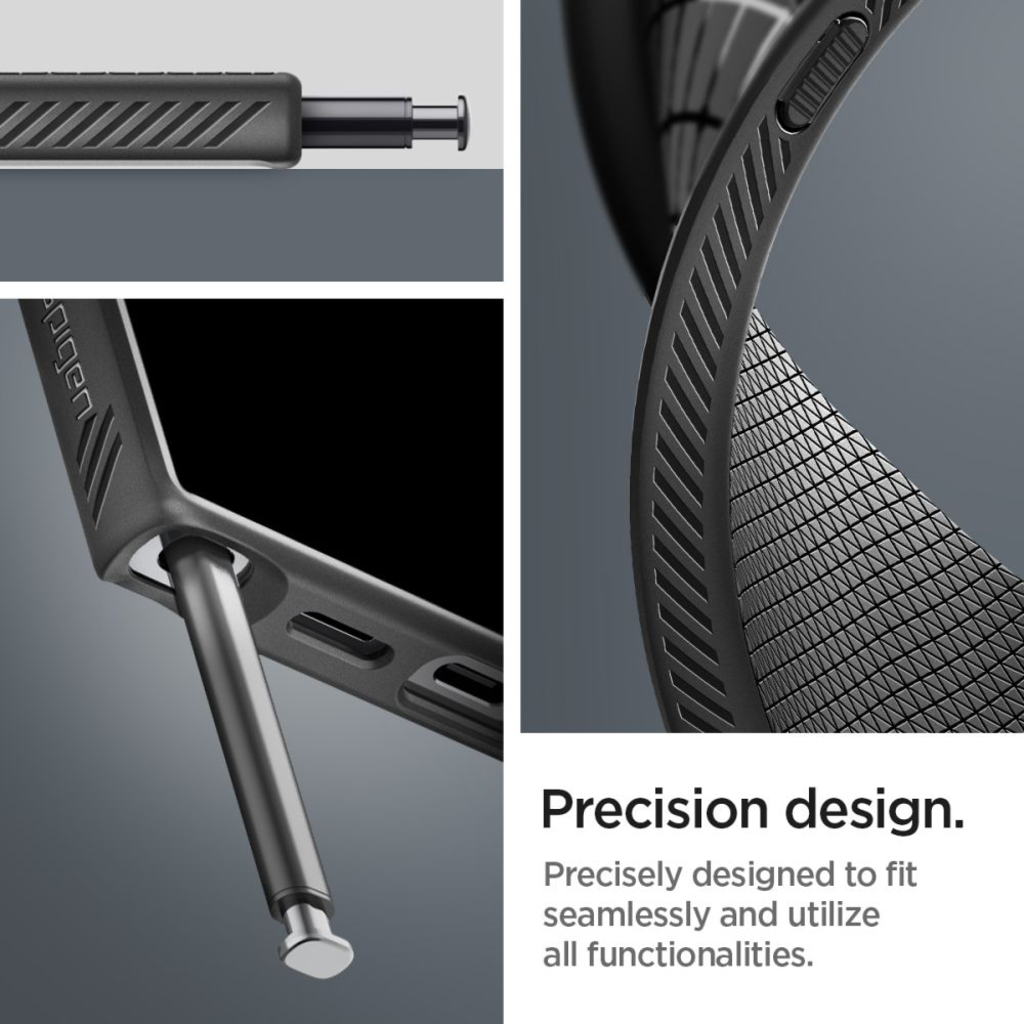 SPIGEN Liquid Air ACS07287 tok Samsung Galaxy S24 Ultra - Matt Fekete - 12