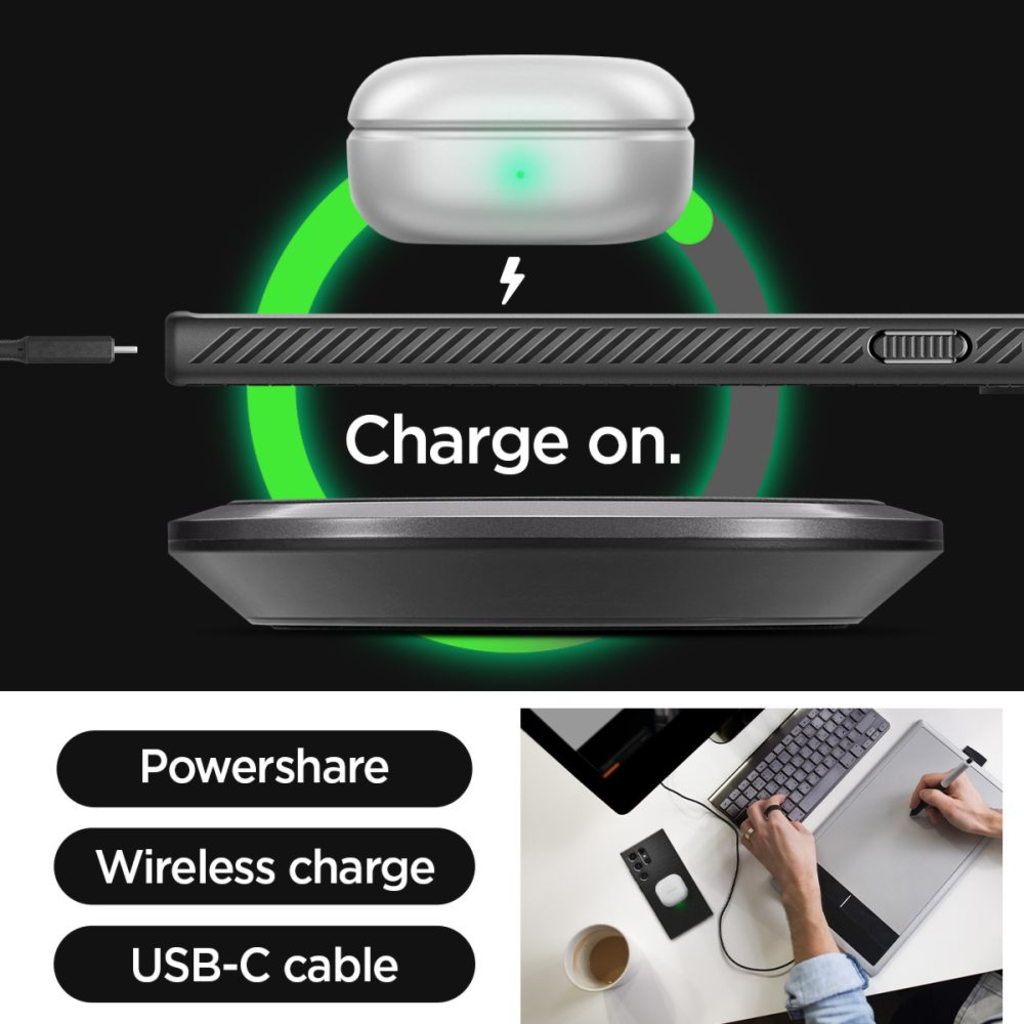 SPIGEN Liquid Air ACS07287 tok Samsung Galaxy S24 Ultra - Matt Fekete - 13