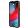 Eredeti GUESS Keménytok 4G Fém Arany Logó GUHCP12MG4GFBR iPhone 12/12 Pro Barna tok - 3. kép