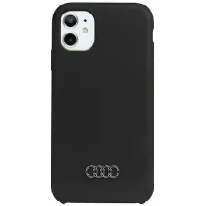 Eredeti AUDI hardcase szilikon tok AU-LSRIP12P-Q3/D1-BK iPhone 12/ 12 Pro fekete tok