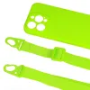 Lime zöld, dizájn 2, szilikonpántos tok iPhone 13 Pro Max készülékhez - 3. kép