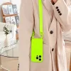 Lime zöld, dizájn 2, szilikonpántos tok iPhone 13 Pro Max készülékhez - 4. kép