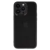 Védő lencsés tok iPhone 12 fekete átlátszó tok - 0. kép