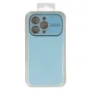 Soft Silicone Lens tok iPhone 13 Pro Max világoskék - 4. kép
