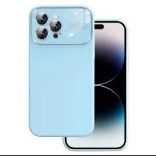 Soft szilikon lencse tok iPhone 13 Pro-hoz világoskék