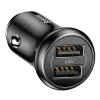 Baseus Gentleman szivargyújtós autós töltő 2xUSB 4.8A fekete - 1. kép