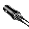 Baseus Gentleman szivargyújtós autós töltő 2xUSB 4.8A fekete - 4. kép
