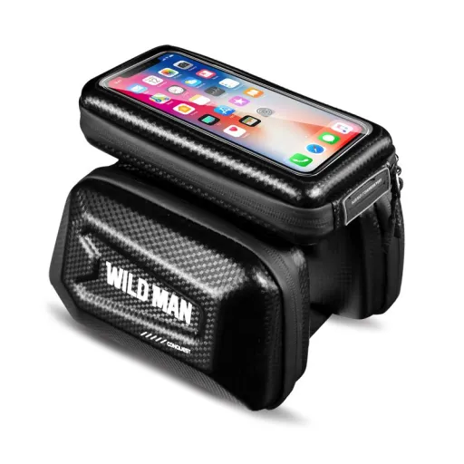 Sakwa Wildman Hardpouch XL biciklis telefontartó fekete Sakwa Wildman Hardpouch XL biciklis telefontartó fekete