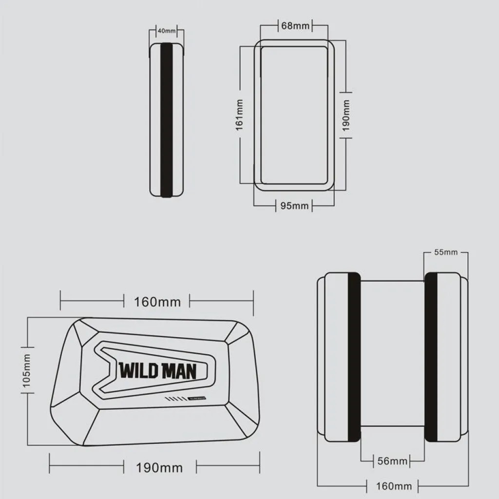 Sakwa Wildman Hardpouch XL biciklis telefontartó fekete - 7