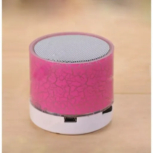 Hordozható Bluetooth hangszóró pink színben