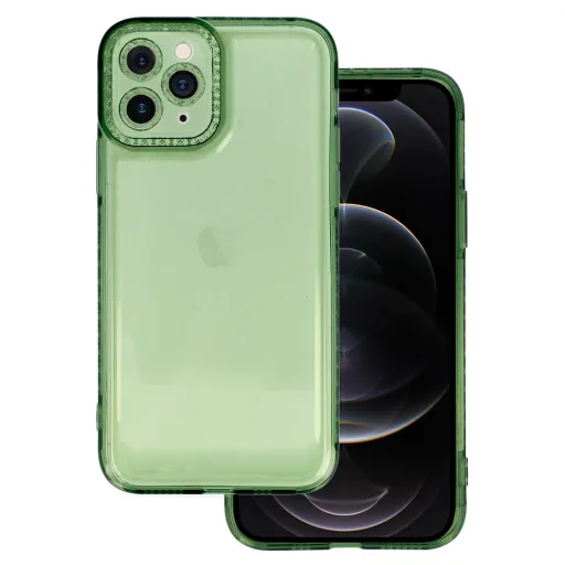 Crystal Diamond 2mm tok iPhone 12 Pro Transparent green
