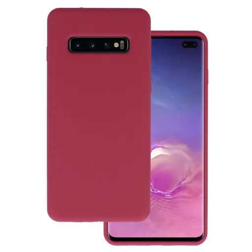 Szilikon Lite tok Samsung Galaxy S10 Plus bordó Szilikon Lite tok Samsung Galaxy S10 Plus bordó