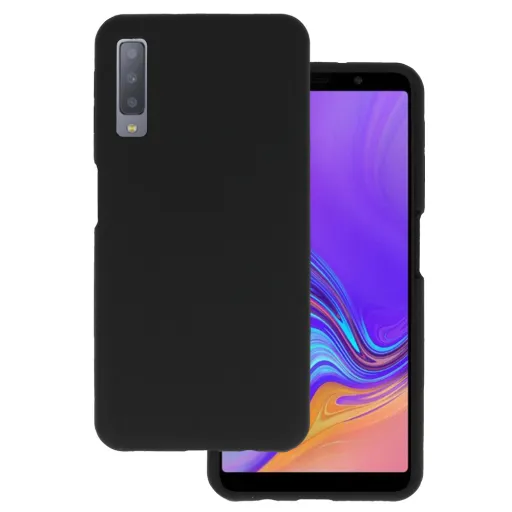 Silicone Lite tok Samsung Galaxy A7 2018 fekete Silicone Lite tok Samsung Galaxy A7 2018 fekete