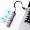 Ugreen multifunkcionális adapter HUB USB 3.0 - 3 x USB / Ethernet RJ-45 / USB Type C PD szürke (CM475) - 1. kép