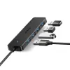 HUB Ugreen CM219 25851 with 4 USB-A 3.0 ports and USB-A 3.0 cable 15cm - black - 0. kép