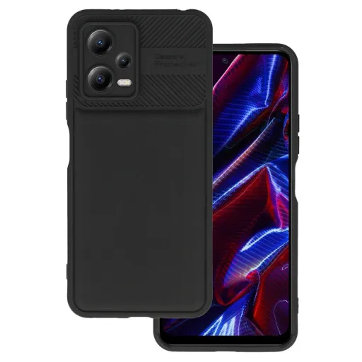 Kamera Védett Tok Xiaomi Redmi Note 12 5G/Poco X5 fekete tok