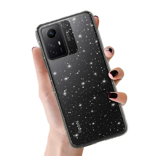 Crystal Glitter tok Xiaomi Redmi Note 12S Silver