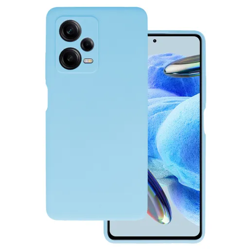 Szilikon Lite tok Xiaomi Redmi Note 12 Pro Plus világoskék