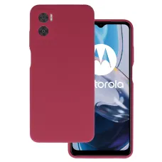 Szilikon Lite tok Motorola Moto E22/E22i bordó