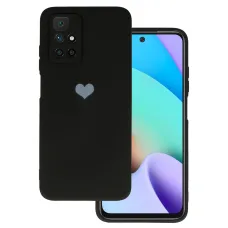 Vennus Silicone Heart puzdro Xiaomi Redmi 10 design 1 čierne Vennus Silicone Heart puzdro Xiaomi Redmi 10 design 1 čierne