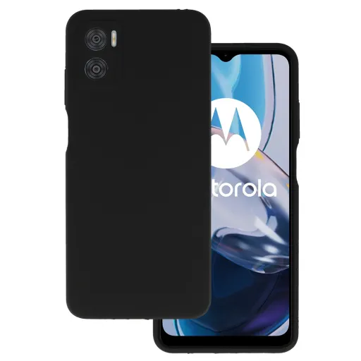 Szilikon Lite tok Motorola Moto E22/E22i fekete tok