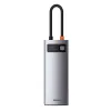 Baseus Metal Gleam Series 5-in-1 Multifunctional Type-C HUB Docking Station Gray 30Hz Version Gray - 1. kép