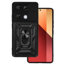 Slide Camera Armor tok Xiaomi Redmi Note 13 Pro 4G-hez fekete