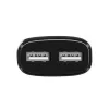 HOCO hálózati töltő adapter 2xUSB 2.4A fekete - 0. kép