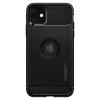 Spigen Rugged armor tok iPhone 11 matt fekete - 1. kép