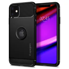 Spigen Rugged armor tok iPhone 11 matt fekete