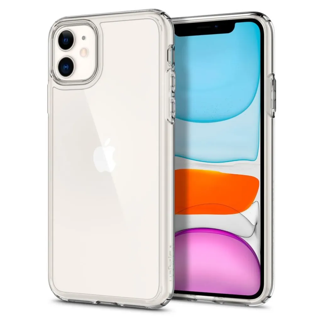 iPhone 11 Crystal Clear tok Spigen Ultra Hybrid - 13