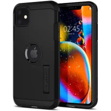 iPhone 11 tok Spigen Tough Armor kihajtható támasszal fekete